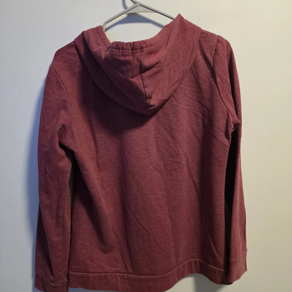 Eddie Bauer Burgundy Zip-Up Hoodie - Picture 4 of 6